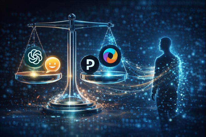 AI comparison tool productivity between ChatGPT Claude Gemini and Perplexity